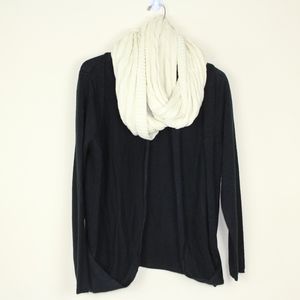 Gemie Gries Collection Knit Blazer with Scarf.